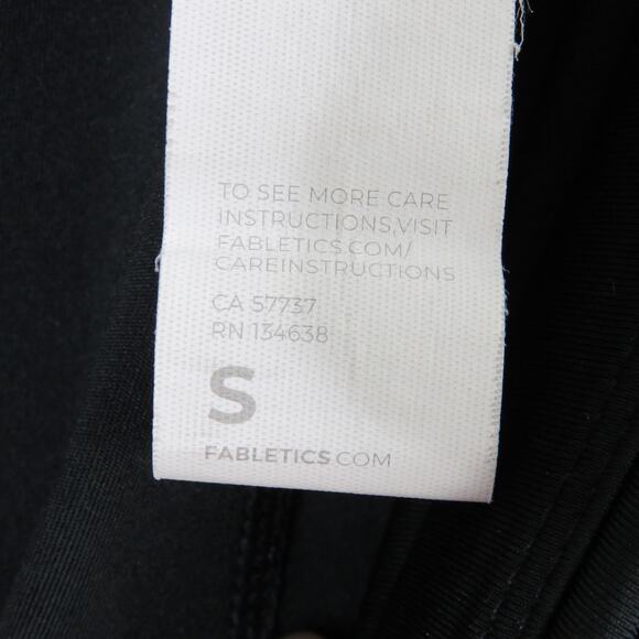 Fabletics High-Waisted UltraCool Shorts Black High Rise Biker Shorts Small - Picture 8 of 8